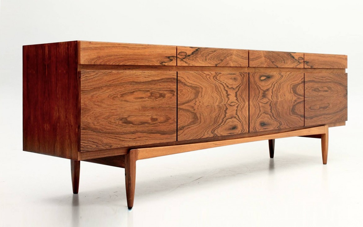sideboard 66 rosewood Kofod Larsen Faarup 50s mcmdaily